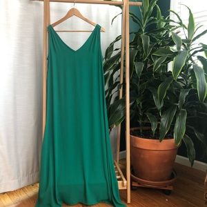 J. Crew Green Maxi Dress